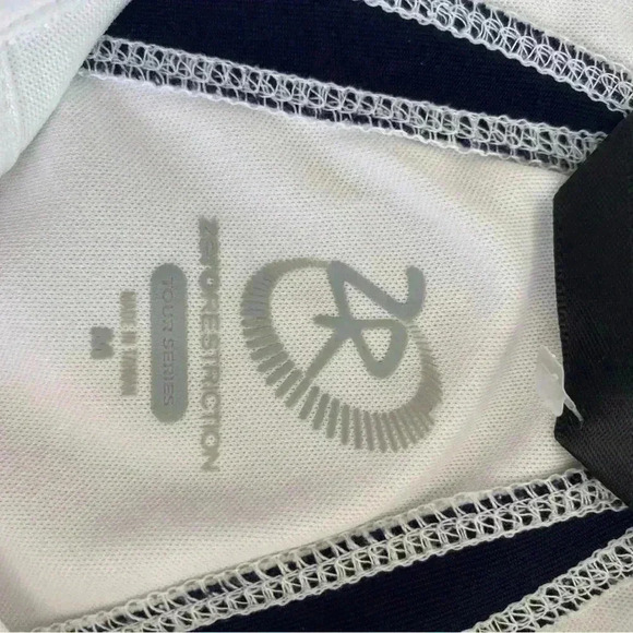 Zero Restriction Mens Polo Shirt White Medium - Picture 2 of 6